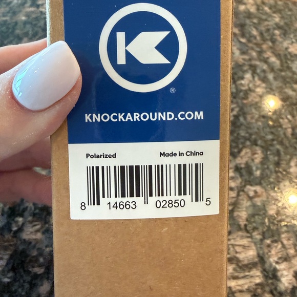 NWT Knockaround Fast Lanes Sport Rubberized Unisex Sunglasses in Navy/Mint - Picture 9 of 12